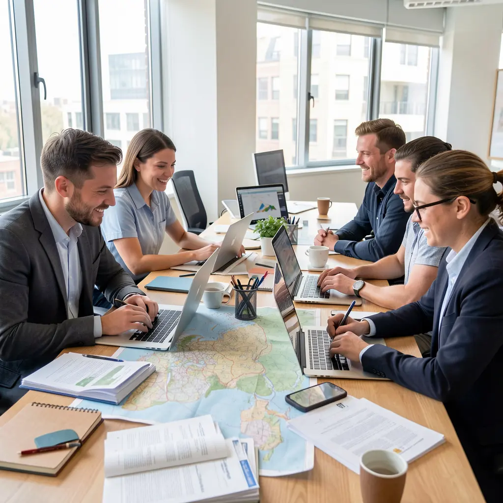 Our travel planning team at work